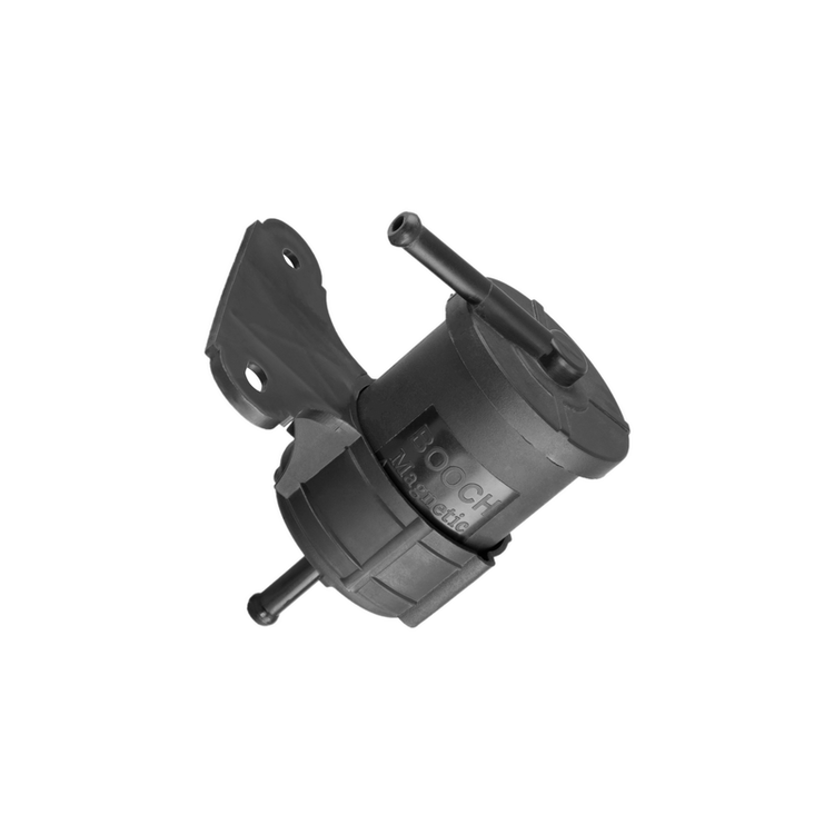 فیلتر صافی بنزین آهنربا دار و مگنتی پراید - مدل سر کج با برند BOOCH - شبستری